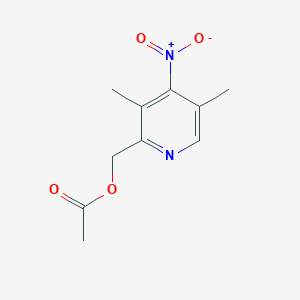 molecular formula C10H12N2O4 B3102937 2-Acetyloxymethyl-3,5-dimethyl-4-nitropyridine CAS No. 142885-95-8