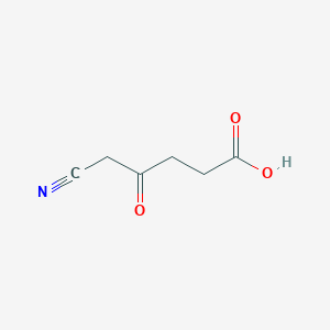 molecular formula C6H7NO3 B3102946 5-氰基-4-氧代戊酸 CAS No. 142896-52-4