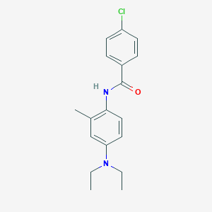4-chloro-N-[4-(diethylamino)-2-methylphenyl]benzamide