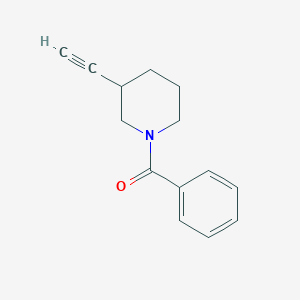 molecular formula C14H15NO B3102964 (3-Ethynylpiperidin-1-yl)(phenyl)methanone CAS No. 1429309-24-9