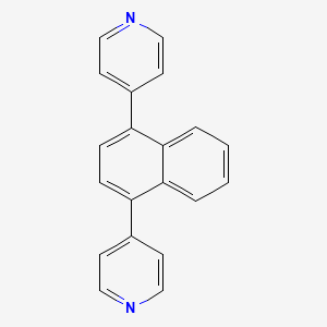 molecular formula C20H14N2 B3102967 1,4-Di(pyridin-4-yl)naphthalene CAS No. 1429342-63-1