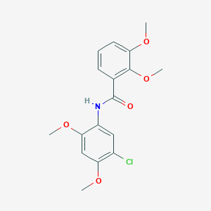 molecular formula C17H18ClNO5 B310302 N-(5-chloro-2,4-dimethoxyphenyl)-2,3-dimethoxybenzamide 