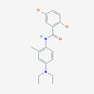 2,5-dibromo-N-[4-(diethylamino)-2-methylphenyl]benzamide