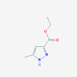 molecular formula C7H10N2O2 B031031 5-甲基-1H-吡唑-3-羧酸乙酯 CAS No. 4027-57-0