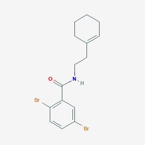 molecular formula C15H17Br2NO B310310 2,5-dibromo-N-[2-(1-cyclohexen-1-yl)ethyl]benzamide 