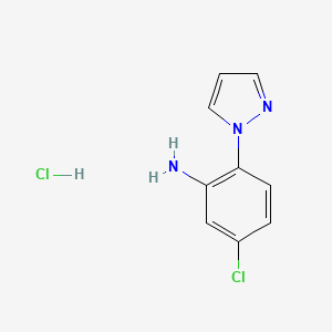 5-Chloro-2-(1H-pyrazol-1-yl)aniline hydrochloride