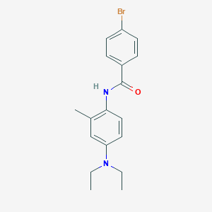 molecular formula C18H21BrN2O B310311 4-bromo-N-[4-(diethylamino)-2-methylphenyl]benzamide 