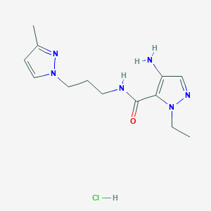 4-Amino-1-ethyl-N-[3-(3-methyl-1H-pyrazol-1-yl)propyl]-1h-pyrazole-5-carboxamide hydrochloride