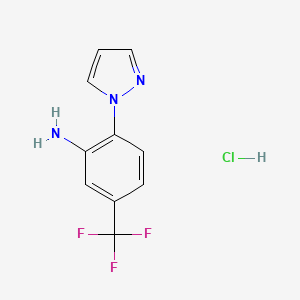 2-(1H-Pyrazol-1-yl)-5-(trifluoromethyl)aniline hydrochloride