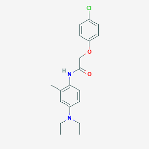 molecular formula C19H23ClN2O2 B310312 2-(4-chlorophenoxy)-N-[4-(diethylamino)-2-methylphenyl]acetamide 