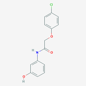 molecular formula C14H12ClNO3 B310313 2-(4-chlorophenoxy)-N-(3-hydroxyphenyl)acetamide 