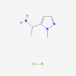 1-(1-Methyl-1H-pyrazol-5-yl)ethanamine hydrochloride