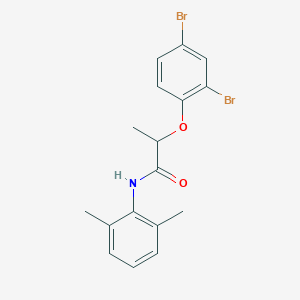 molecular formula C17H17Br2NO2 B310314 2-(2,4-dibromophenoxy)-N-(2,6-dimethylphenyl)propanamide 