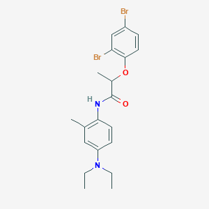 2-(2,4-dibromophenoxy)-N-[4-(diethylamino)-2-methylphenyl]propanamide