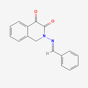 (E)-2-(Benzylideneamino)-1,2-dihydroisoquinoline-3,4-dione