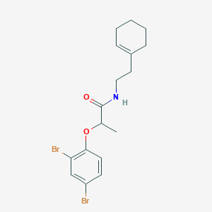 N-[2-(1-cyclohexen-1-yl)ethyl]-2-(2,4-dibromophenoxy)propanamide