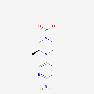 (3S)-tert-Butyl 4-(6-Aminopyridin-3-yl)-3-methylpiperazine-1-carboxylate
