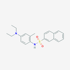 molecular formula C21H24N2O2S B310321 N-[4-(diethylamino)-2-methylphenyl]-2-naphthalenesulfonamide 