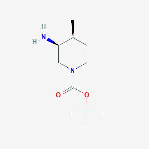 molecular formula C11H22N2O2 B3103214 (3S,4S)-tert-Butyl 3-amino-4-methylpiperidine-1-carboxylate CAS No. 1434126-96-1