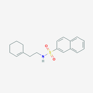 molecular formula C18H21NO2S B310322 N-[2-(1-cyclohexen-1-yl)ethyl]-2-naphthalenesulfonamide 