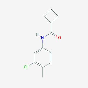 molecular formula C12H14ClNO B310324 N-(3-chloro-4-methylphenyl)cyclobutanecarboxamide 