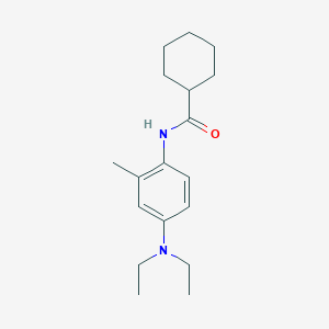 N-[4-(diethylamino)-2-methylphenyl]cyclohexanecarboxamide