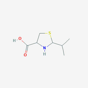 molecular formula C7H13NO2S B3103261 2-(丙-2-基)-1,3-噻唑烷-4-羧酸 CAS No. 14347-75-2