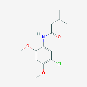 molecular formula C13H18ClNO3 B310328 N-(5-chloro-2,4-dimethoxyphenyl)-3-methylbutanamide 