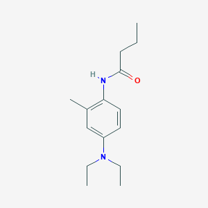 molecular formula C15H24N2O B310329 N-[4-(diethylamino)-2-methylphenyl]butanamide 