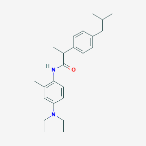 molecular formula C24H34N2O B310331 N-[4-(diethylamino)-2-methylphenyl]-2-(4-isobutylphenyl)propanamide 