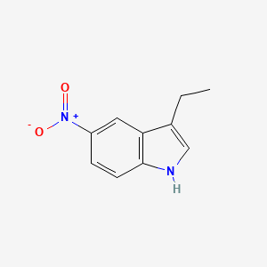 molecular formula C10H10N2O2 B3103349 3-乙基-5-硝基-1H-吲哚 CAS No. 143798-10-1