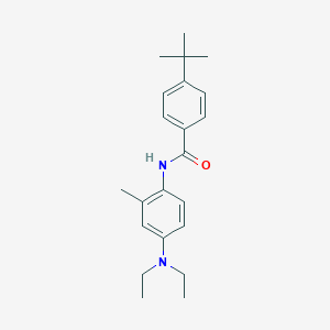 molecular formula C22H30N2O B310336 4-tert-butyl-N-[4-(diethylamino)-2-methylphenyl]benzamide 