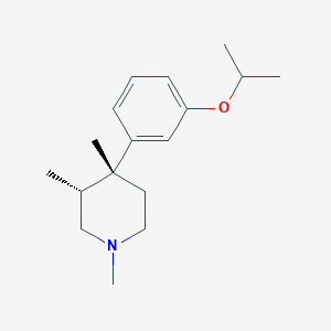 molecular formula C17H27NO B3103379 (3R,4R)-4-(3-Isopropoxyphenyl)-1,3,4-trimethylpiperidine CAS No. 143919-34-0