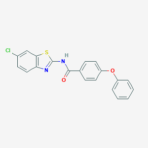 molecular formula C20H13ClN2O2S B310341 N-(6-chloro-1,3-benzothiazol-2-yl)-4-phenoxybenzamide 