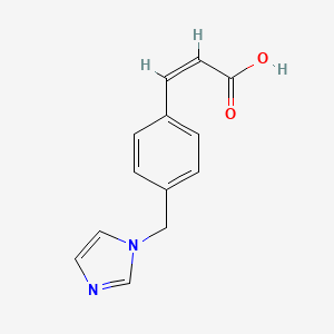 molecular formula C13H12N2O2 B3103411 2-丙烯酸，3-[4-(1H-咪唑-1-基甲基)苯基]-, (Z)- CAS No. 143945-86-2