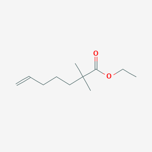 B3103424 2,2-Dimethyl-hept-6-enoic acid ethyl ester CAS No. 143958-75-2