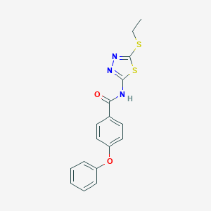 N-[5-(ethylsulfanyl)-1,3,4-thiadiazol-2-yl]-4-phenoxybenzamide