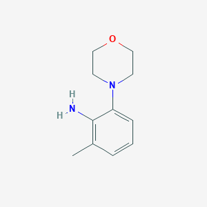 molecular formula C11H16N2O B3103494 6-甲基-2-吗啉基苯胺 CAS No. 144187-50-8