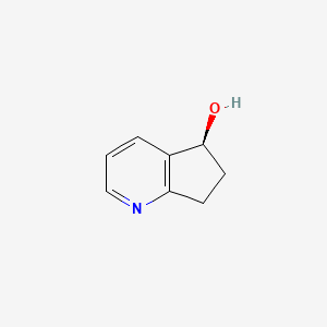 molecular formula C8H9NO B3103510 (5S)-5H,6H,7H-cyclopenta[b]pyridin-5-ol CAS No. 1443112-10-4