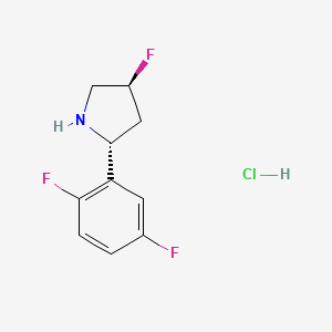(2R,4S)-2-(2,5-difluorophenyl)-4-fluoropyrrolidine hydrochloride