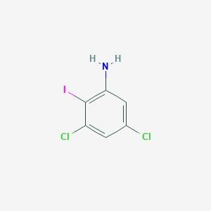 molecular formula C6H4Cl2IN B3103597 3,5-Dichloro-2-iodoaniline CAS No. 144580-02-9