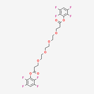 molecular formula C24H22F8O8 B3103622 Bis-PEG4-TFP ester CAS No. 1446282-42-3