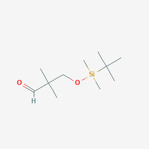 B3103640 3-(Tert-butyl-dimethyl-silanyloxy)-2,2-dimethyl-propionaldehyde CAS No. 144681-67-4