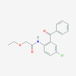 molecular formula C17H16ClNO3 B310370 N-(2-benzoyl-4-chlorophenyl)-2-ethoxyacetamide 