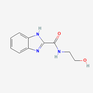 molecular formula C10H11N3O2 B3103726 N-(2-羟乙基)-1H-苯并咪唑-2-甲酰胺 CAS No. 14484-06-1