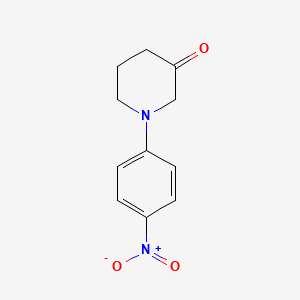molecular formula C11H12N2O3 B3103746 1-(4-硝基苯基)-3-哌啶酮 CAS No. 144872-34-4