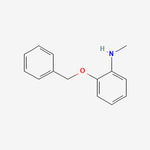 molecular formula C14H15NO B3103754 2-(Benzyloxy)-N-methylaniline CAS No. 144879-44-7
