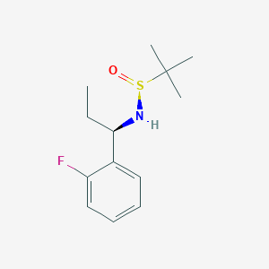 (S)-N-[(1R)-1-(2-fluorophenyl)propyl]-2-methylpropane-2-sulfinamide