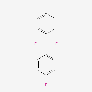 molecular formula C13H9F3 B3103774 1-(Difluorophenylmethyl)-4-fluorobenzene CAS No. 144918-44-5