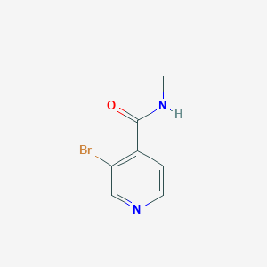 molecular formula C7H7BrN2O B3103775 4-Pyridinecarboxamide, 3-bromo-N-methyl- CAS No. 144918-61-6